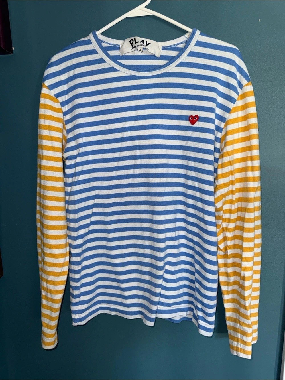 Comme des Garçons PLAY striped long-sleeve T-shirt Striped Long Sleeve in